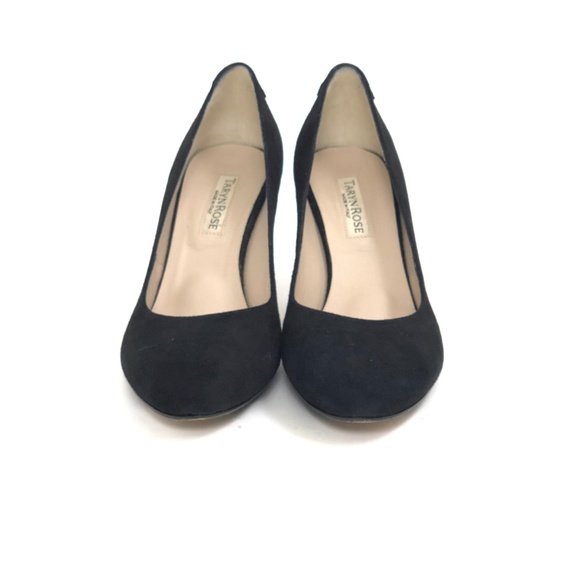 Clearance! Last Call! Made in Italy! "Taryn Rose" Black Suede Pumps Size 7 - Picture 6 of 7